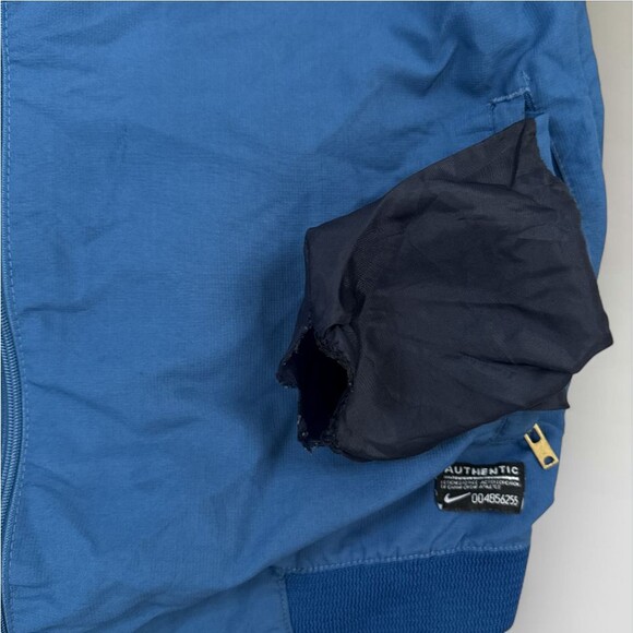 Nike Men's FC Barcelona Jacket Blue Qatar Airways Full Zip Soccer Sz Small - Picture 9 of 13